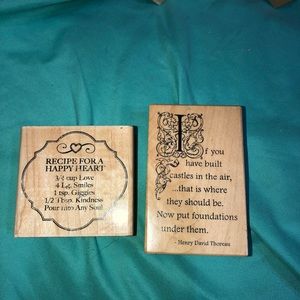Stamping Stamper’s quotes Love Castles Happy Heart